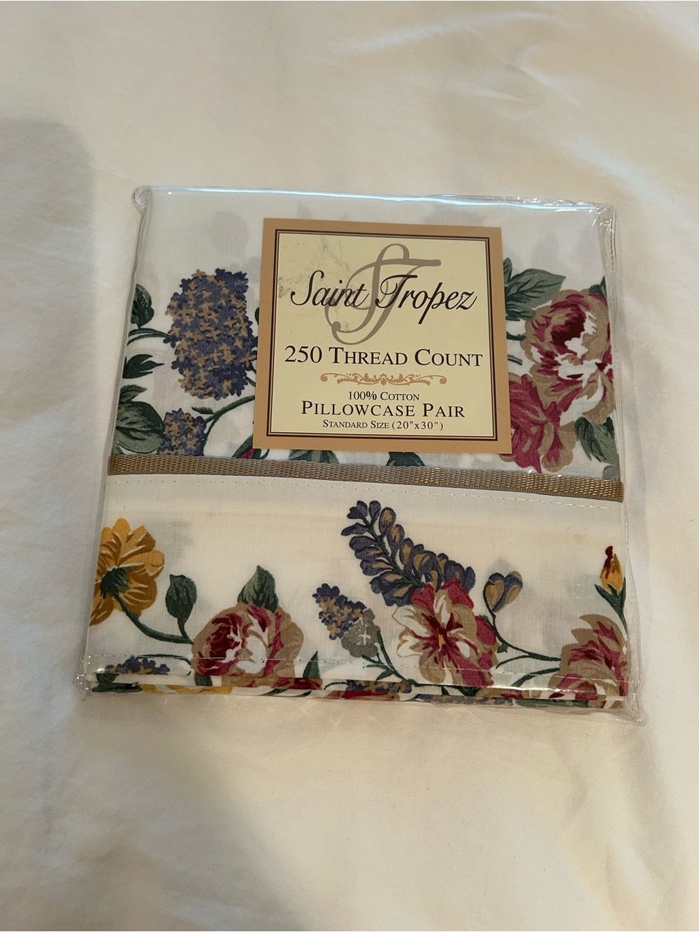 Vintage - NEW floral pillow cases